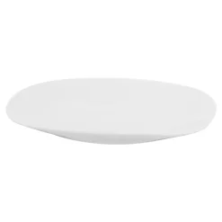 Talerz obiadowy porcelanowy QUADRO biały 26,7x25 cm