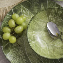 Talerz obiadowy zielony CZTERY PORY ROKU 27 cm