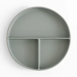 Talerz silikonowy z 3 komorami 20,5 CM MIX