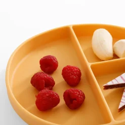 Talerz silikonowy z 3 komorami 20,5 CM MIX