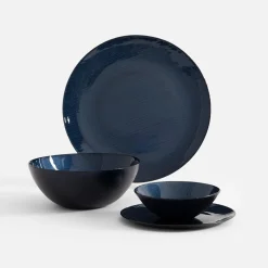 Talerz szklany granatowy 32 cm