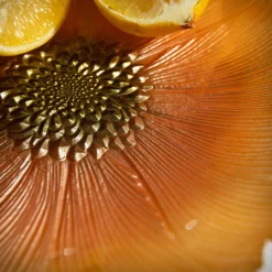 Talerz szklany kwiat 21 cm