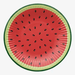 Talerze papierowe WATERMELON 18 cm, 8 sztuk