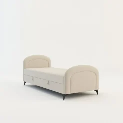 Tapczan młodzieżowy beżowy PING 90x200 cm