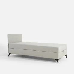 Tapczan młodzieżowy jasnoszary SIBI 90x200 cm