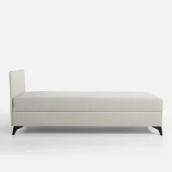 Tapczan młodzieżowy jasnoszary SIBI 90x200 cm