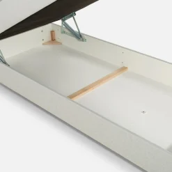 Tapczan młodzieżowy jasnoszary SIBI 90x200 cm