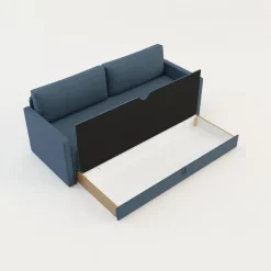 Tapczan młodzieżowy niebieski MAKS