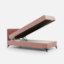 Tapczan młodzieżowy pudrowy róż IBIS II 120x200 cm