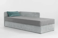 Tapczan młodzieżowy szaro-niebieski OPEN