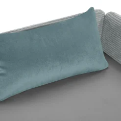 Tapczan młodzieżowy szaro-niebieski OPEN