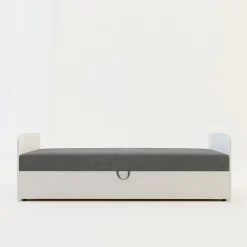 Tapczan młodzieżowy szary STAŚ 90x200 cm