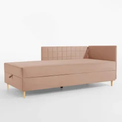 Tapczan narożny brzoskwiniowy MARIO 90x200 cm