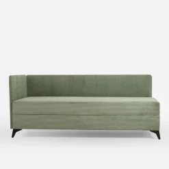 Tapczan narożny jasnozielony IBIS 90x200 cm