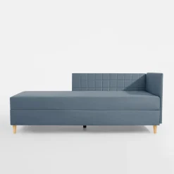 Tapczan narożny szaroniebieski MARIO 90x200 cm