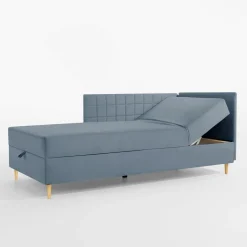 Tapczan narożny szaroniebieski MARIO 90x200 cm