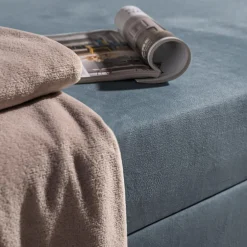 Tapczan narożny szaroniebieski MARIO 90x200 cm