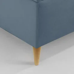 Tapczan narożny szaroniebieski MARIO 90x200 cm