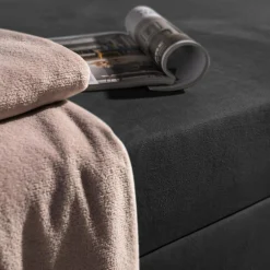 Tapczan narożny szary MARIO 90x200 cm