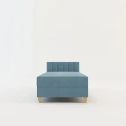 Tapczan niebieski z pojemnikiem JAŚ 90x200 cm