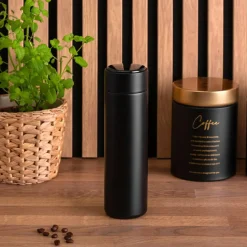 Termos z wyświetlaczem LED czarny 500 ml