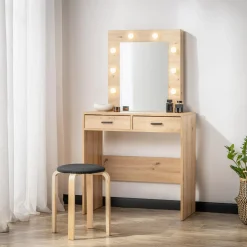 Toaletka z oświetleniem EMMA dąb artisan