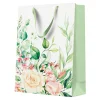 Torba prezentowa zielona FLORAL MOMENTS BIG 30x41 cm