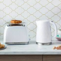 Toster na 2 kromki HONEYCOMB biały