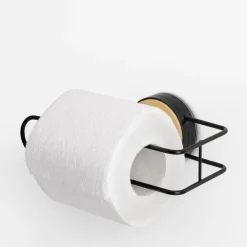 Uchwyt na papier toaletowy bamusowo-czarny