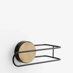 Uchwyt na papier toaletowy bamusowo-czarny