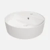 Umywalka ceramiczna nablatowa biała ROUND 42 cm