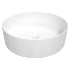 Umywalka ceramiczna nablatowa biała ROUND 40 cm