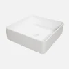 Umywalka ceramiczna nablatowa biała SQUERE 40,5 cm