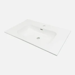 Umywalka ceramiczna wpuszczana w blat TUBO 80 cm