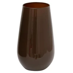 Wazon szklany brązowy 23 cm