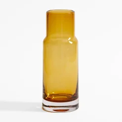 Wazon szklany BURSZTYN 7x19 cm