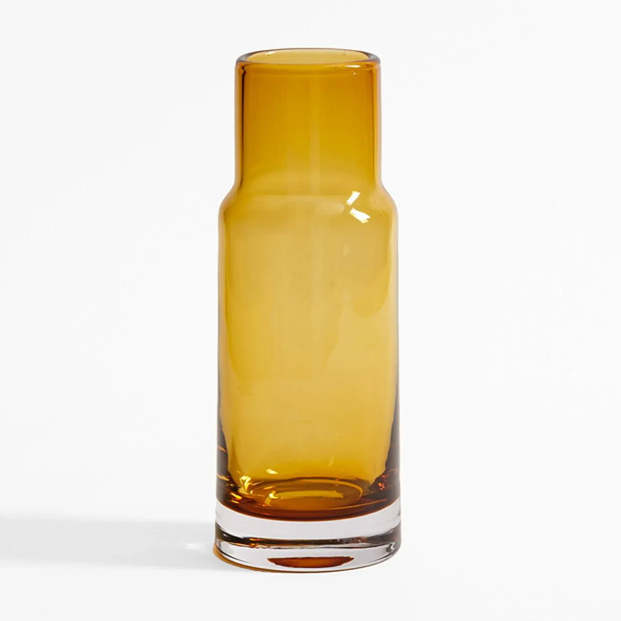 Wazon szklany BURSZTYN 7x19 cm
