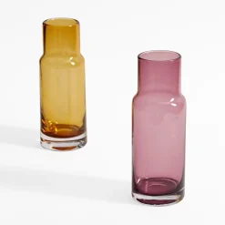 Wazon szklany BURSZTYN 7x19 cm