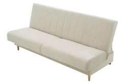 Wersalka beżowa welurowa LIMA NEW