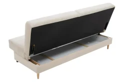 Wersalka beżowa welurowa LIMA NEW