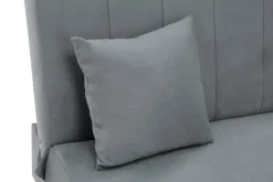 Wersalka szara welurowa LIMA NEW