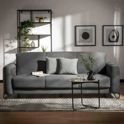 Wersalka szara z poduszkami ELIS