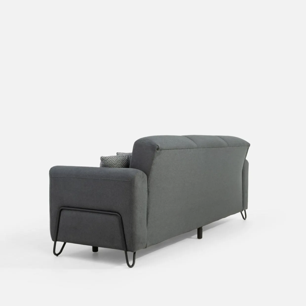 Wersalka szara z poduszkami ELIS