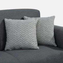 Wersalka szara z poduszkami ELIS