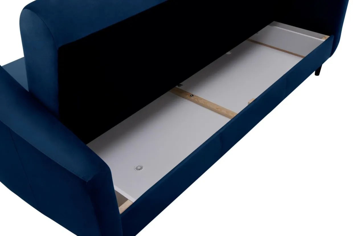 Wersalka welurowa granatowa MILTON