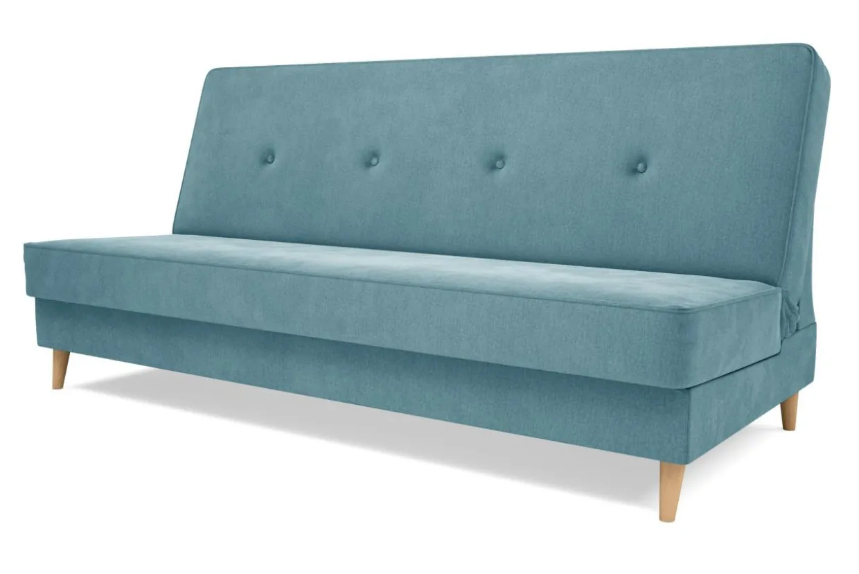 Wersalka welurowa niebieska LOME NEW