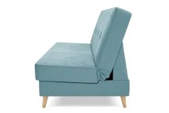 Wersalka welurowa niebieska LOME NEW