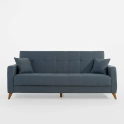 Wersalka z 2 poduszkami granatowa LATIKA