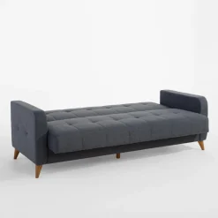 Wersalka z 2 poduszkami granatowa LATIKA