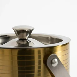 Wiaderko do lodu złote 15x15 cm